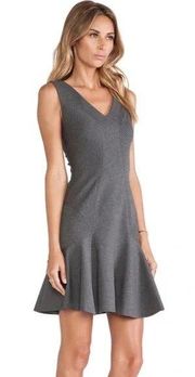 Grey Carla Knit Sheath Dress in Grey