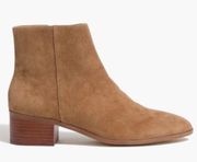 J. Crew Tan Genuine Leather Closed Toe Block Heel Ankle Bootie Size 6