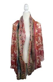 Chicos Jackie Ikat Blend Cocoon Wrap