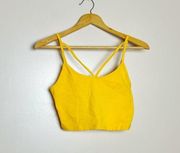 Gold Boutique Split Strap Crop Tank Size L NWT