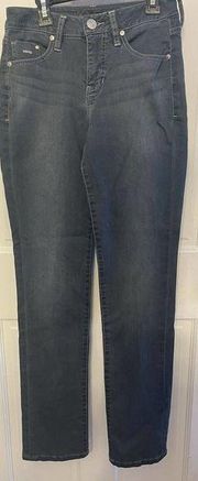 Jag Jeans Womens Mid Rise Straight Leg Gray Wash Size 2 Cotton Spandex Blend EUC