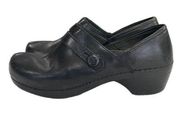 Black solstice leather comfort shoes clogs Size 41 /10.5 by DAnsko