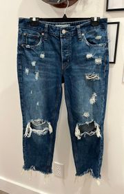 Distressed Boyfriend Jeans