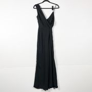 NEW Keepsake The Label Dreamlovers Chiffon V Neck Chiffon Full Length Jumpsuit 