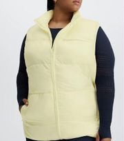Packable Pastel Yellow Puffer Vest size 2X