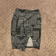 Material Girl Black White Skirt