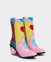 Colorblock Cowboy Boots