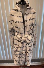 Victoria's Secret Robe Lounge Sleep Fluffy House Coat Pocket Belt Tie Casual