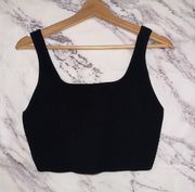 Aritzia Babaton Sculpt Knit Squareneck Cropped Tank