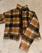 Plaid Teddy Jacket