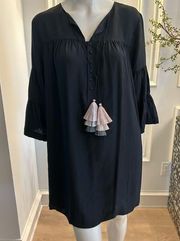 NEW MARIE OLIVER SILK Designer Dress with Tassels