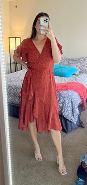 Wrap Ruffle Dress