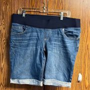 🔥5/20🔥 Great Expectations Denim Maternity Shorts Sz L 12/14