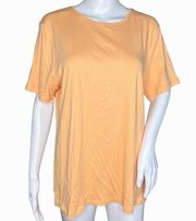 Talbots Shirt Womens Extra Large The Talbots Tee Orange Casual Essential Neutral