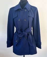 Navy Wool Peacoat Sz M