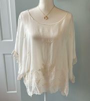 Johnny Was lightweight tunic size XL