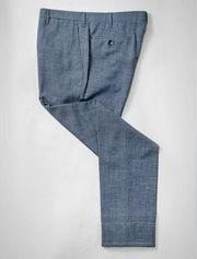 Loro Piana Silk and Linen Trousers in Blue