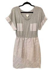 Tracy Reese New York Cotton Midi Dress Elastic‎ Waist Colorbock Gray Size M