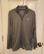 Champion University Of Cincinnati Gray  Quarter Zip