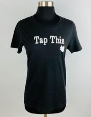 Tap This 357 Canadian Maple Rye Whiskey Womens Medium M Black T-Shirt