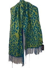 Steve Madden Reversible Scarf Green / Blue