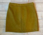 Faux Suede Mini Skirt