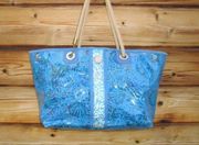 Lilly Pulitzer Large PVS Seashell Print Tote Beach Bag