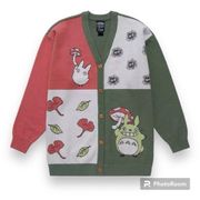 Studio Ghibli My Neighbor Totoro Panel Women's Cardigan (X Large)