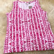 Chicos pink and white tank size M