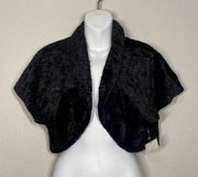 Connected Black Faux Fur Short Cover Up Coat Size Xlg #Formal