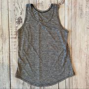 Lorna Jane Gray with White Pinstripes Tank Top. Size Small.