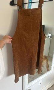 Brown Overall Dress