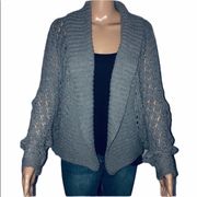 Bebe gray open front cardigan