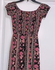 Band of Gypsies floral maxi dress size small