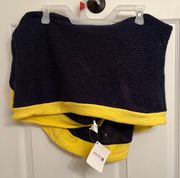 NWT  Top-Sider Navy Blue & Yellow Scarf