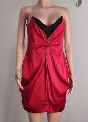 Courtney Strapless Silk Dress - Size 8