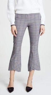 ROBERT RODRIGUEZ Plaid Crop Flare-Hem Trousers - Size 4 - EUC!