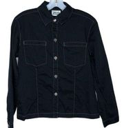 Chico's Design Shirt Jacket Black