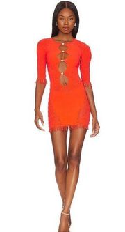 Poster Girl The Miranda Mini Dress in Chilli One Size Fits All New Womens