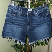 PAIGE Emilia Cut Off Denim Shorts Size 30