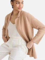 COPY - J. Crew Sophie Open Front Sweater Blazer medium khaki tan