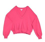 NWT Abound V Neck Sweater in Pink Magenta