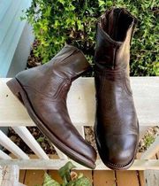 Men Only Paul Smith Brown Leather Womens Boots Size 37.5