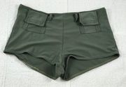 6 H&M green hot pant surf shorts