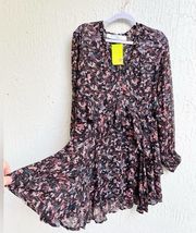 IRO Beaumont mini dress floral pattern size FR 40 / US 8
