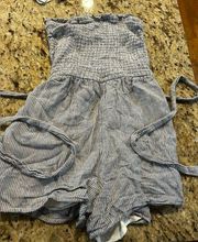 abercrombie & Fitch romper SP Small Petite Outfit Smocked Summer Striped