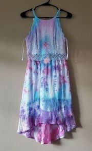 BCX Custome tie dye Juniors lace dress Size 7