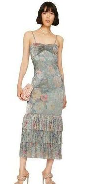 Mia Vesper Floral Mermaid Dress in Monet Small Womens Maxi Long Gown Cocktail