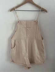 NWT Cupshe Neutral Overall Playsuit Romper Cover Up Small