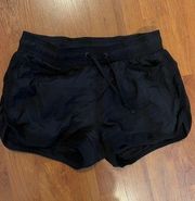 noir running shorts